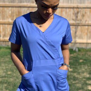 Elegant Orchid Scrubs Top And Bottom XS to XXL available!